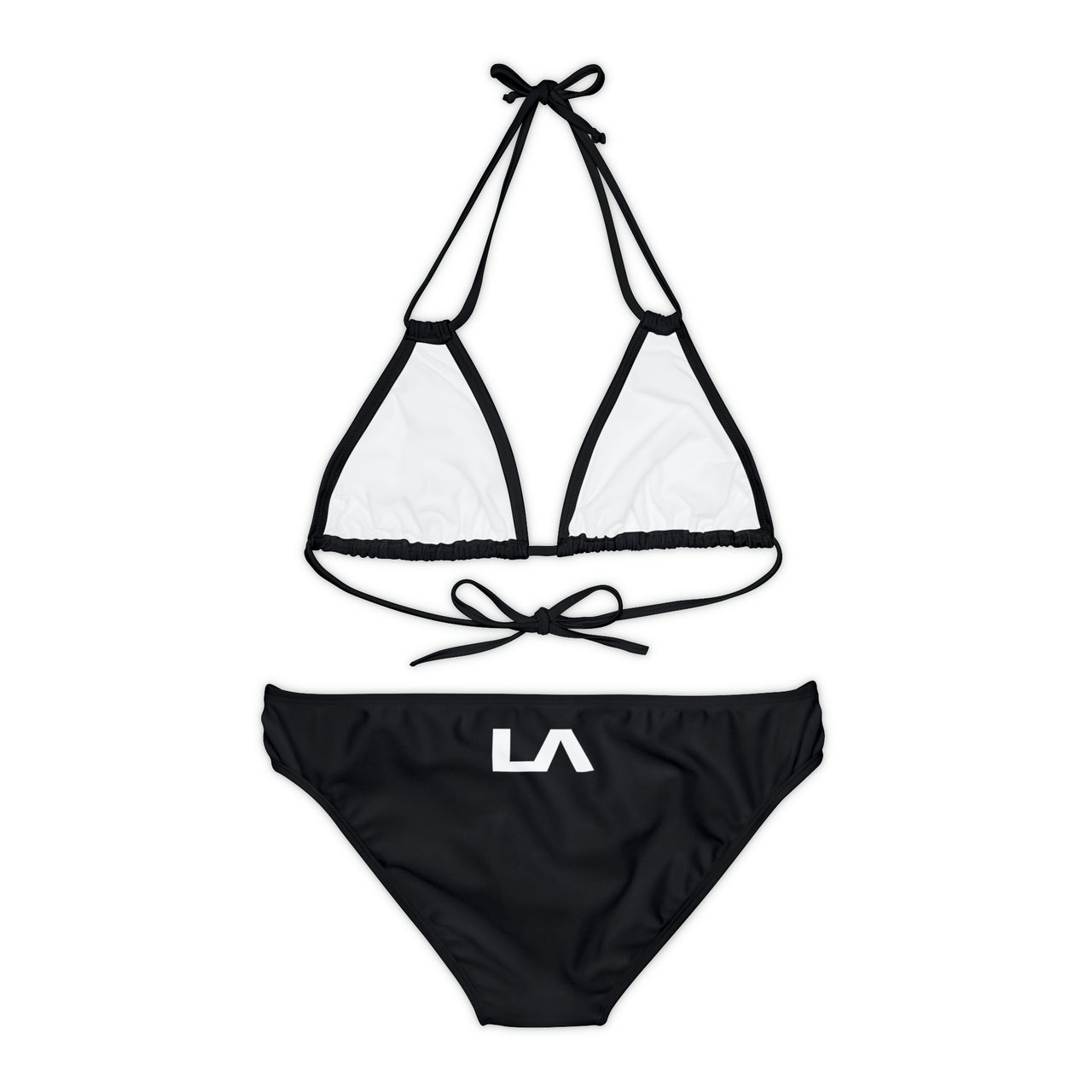 LA MUSCLE Strappy Bikini Set (AOP)