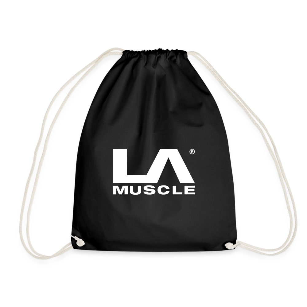 LA MUSCLE Official Drawstring Bag - black